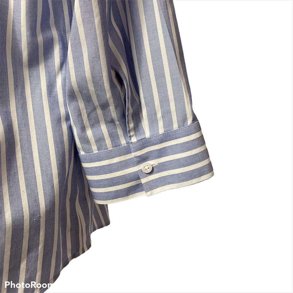 Chico’s Cotton Blend Striped Collared Shirt - Picture 5 of 7